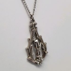 J necklace with chain